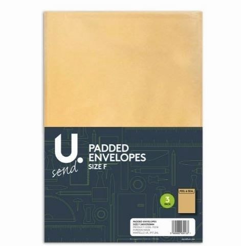 Padded envelopes size f