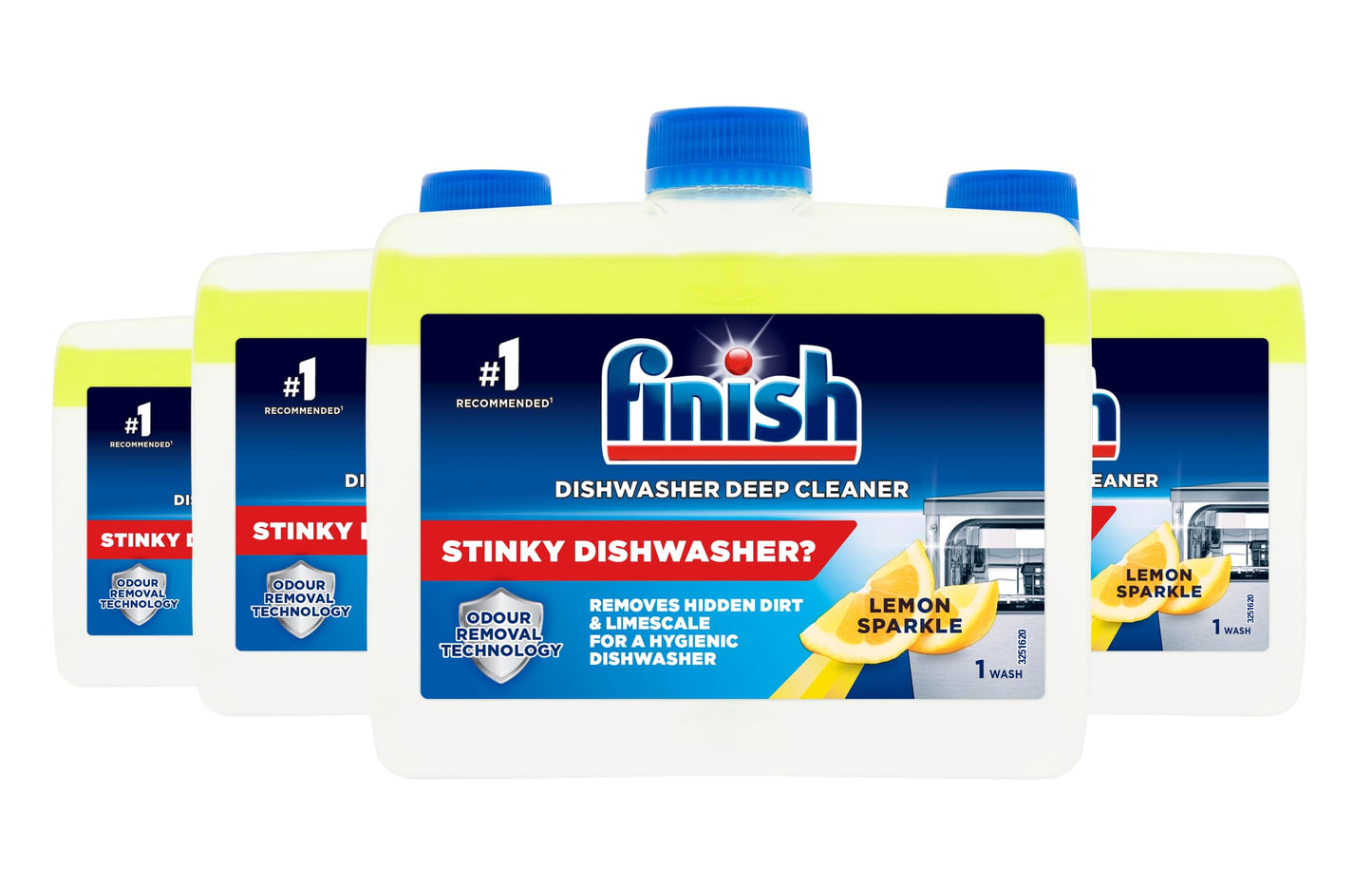 Finish dishwasher cleaner lemon x4