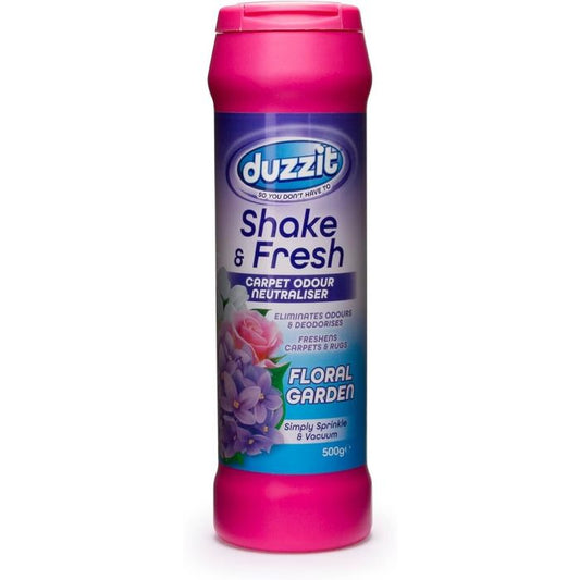 Duzzit shake & fresh carpet Odour neutraliser floral garden 500g