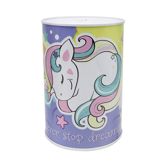 Unicorn funds money tin