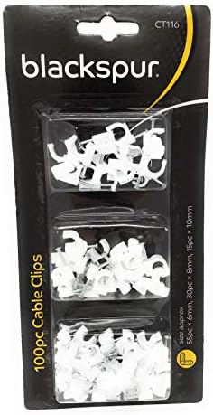 Cable clips 6mm x 100pcs