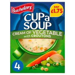 Bachelors Cupa soup cream of vegetables 4 sachets