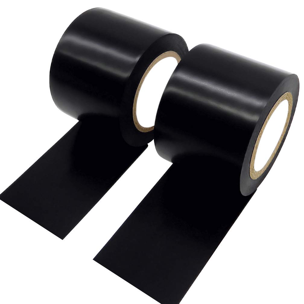 2 rolls of black pvc black tape
