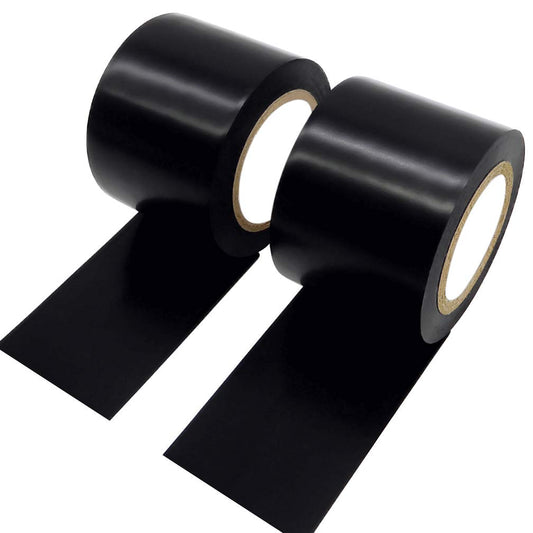 2 rolls of black pvc black tape