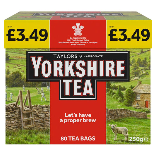Yorkshire tea let’s have a proper brew 80 tea bags 250g
