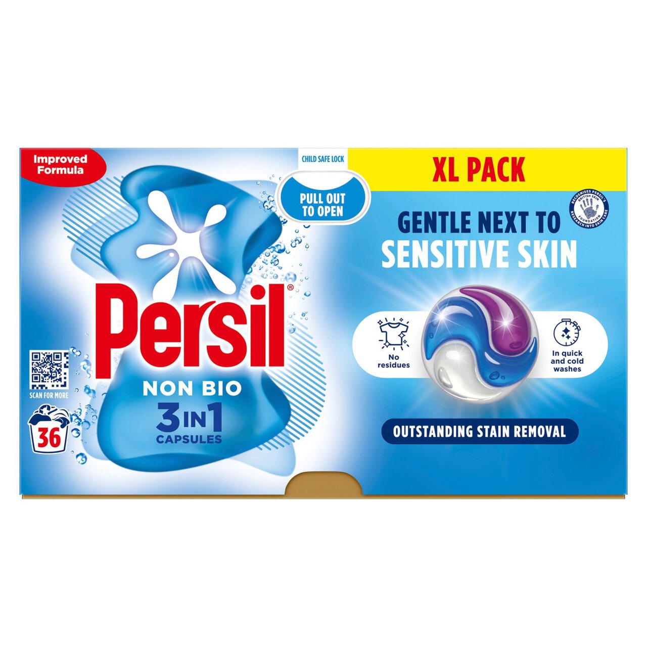 Persil 3 In 1 Non Bio Capsules 36 Wash