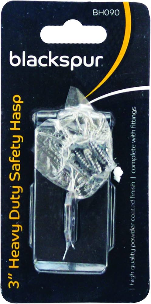 Heavy duty hasp and staple