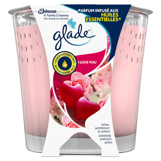 Glade candle I love u