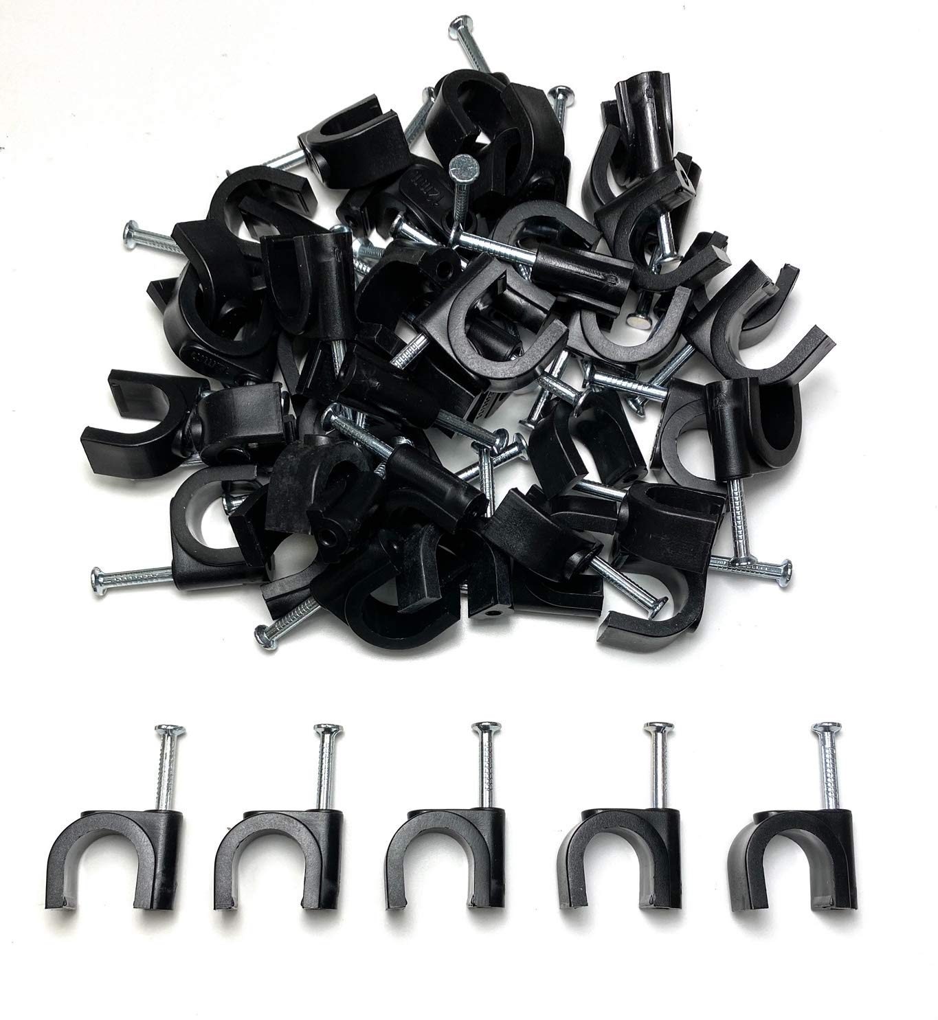 Cable clips 12mm x 50pcs