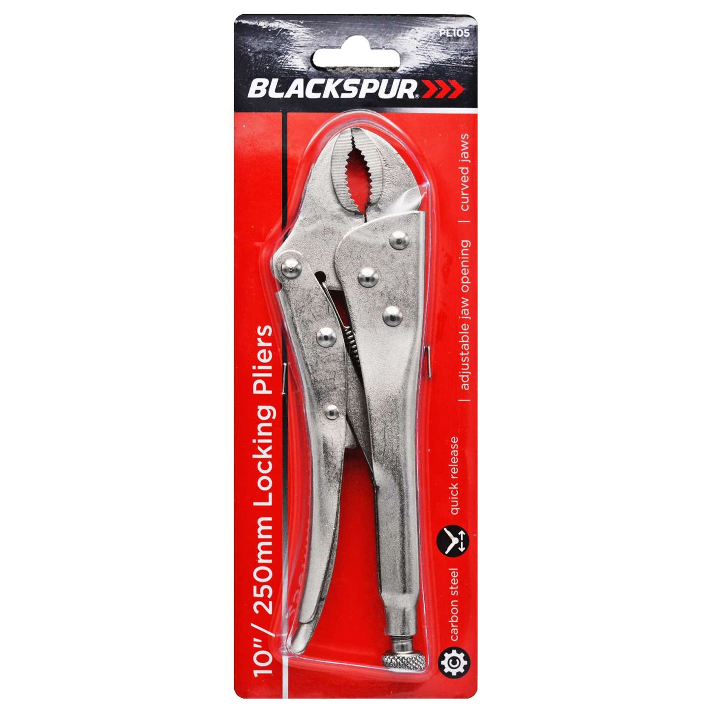 Curved locking jaw pliers