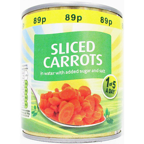 Sliced carrots in water and added sugar and salt 165g