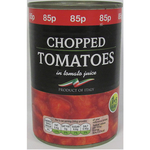 Chopped tomatoes 400g