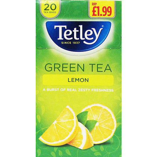 Tetley green tea lemon 20 tea bags