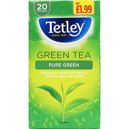 Tetley 20 tea bags green tea pure green