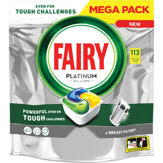 Fairy Platinum All In 1 113 Dishwasher Tablets