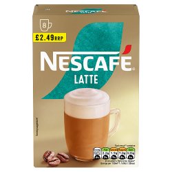 Nescafé latte 8 sachets 144g 8 x 18g