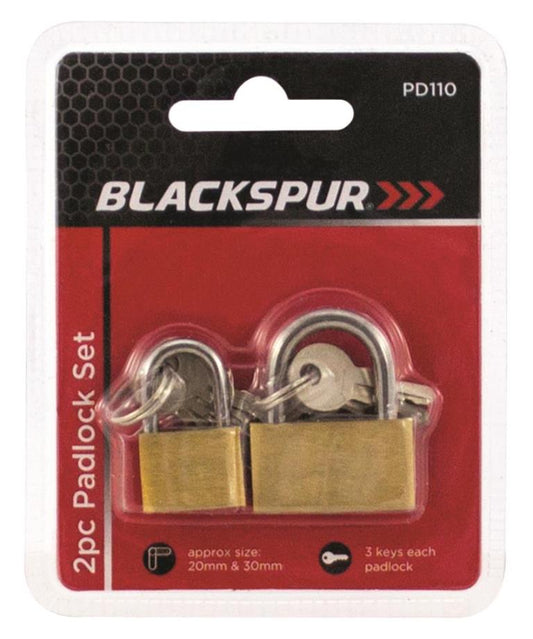 2 pack brass padlock