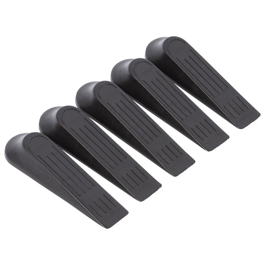 Door stops black 5 pack