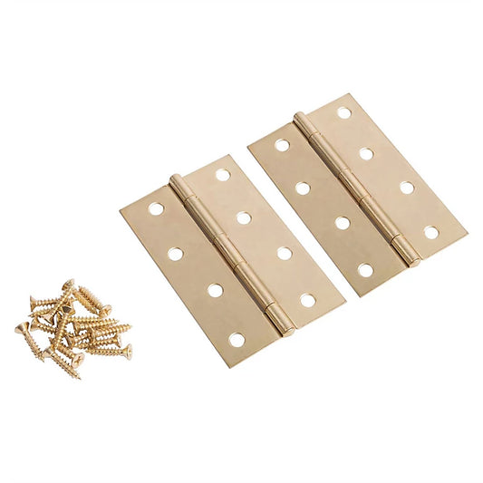 Solid brass hinge 100mm