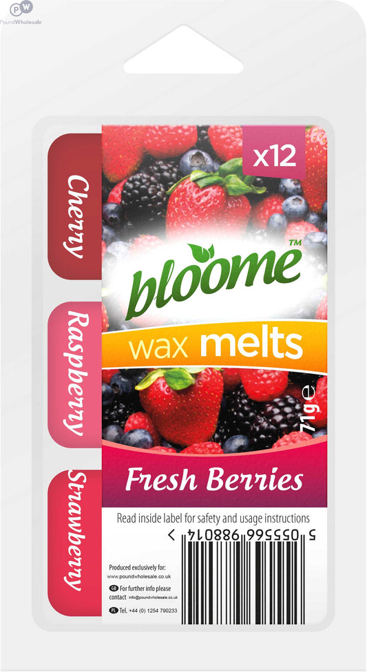 Blooms wax melts for use with a burner fresh berries 84g