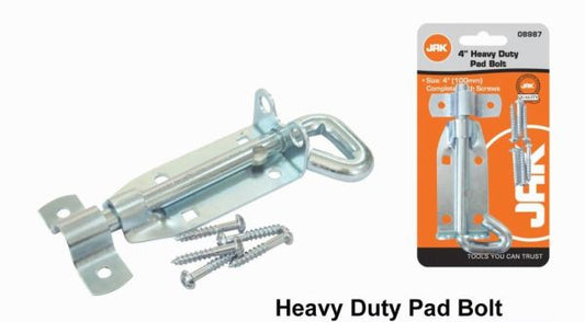 4” heavy duty pad bolt