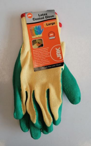 JAK Latex coated glove large