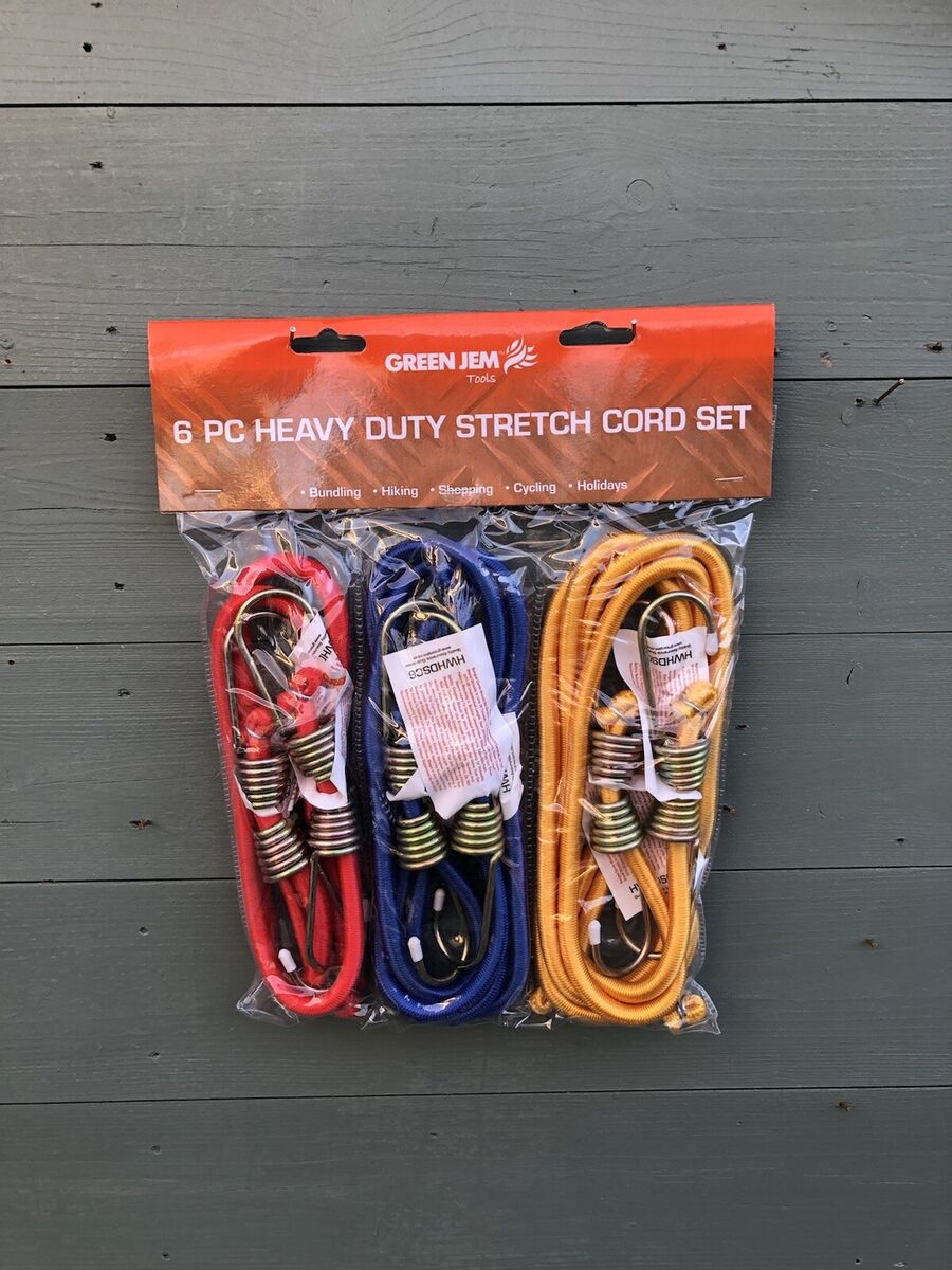 6pc heavy duty stretch cord set