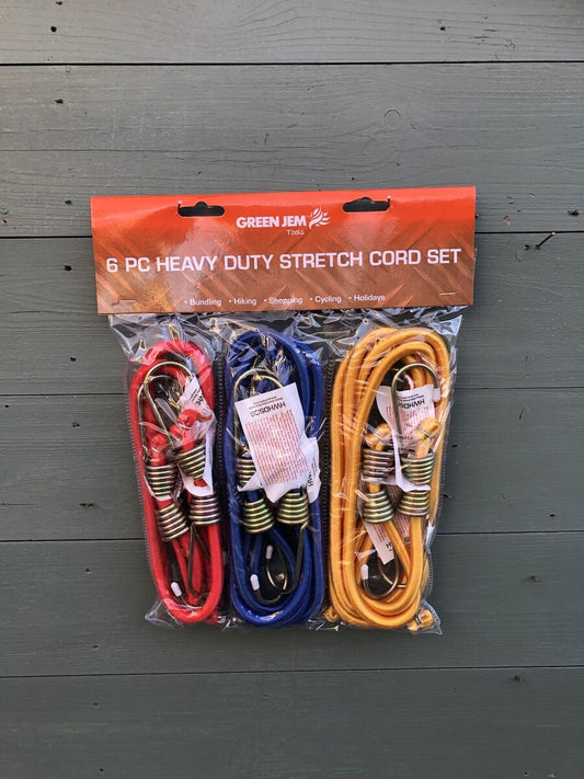 6pc heavy duty stretch cord set