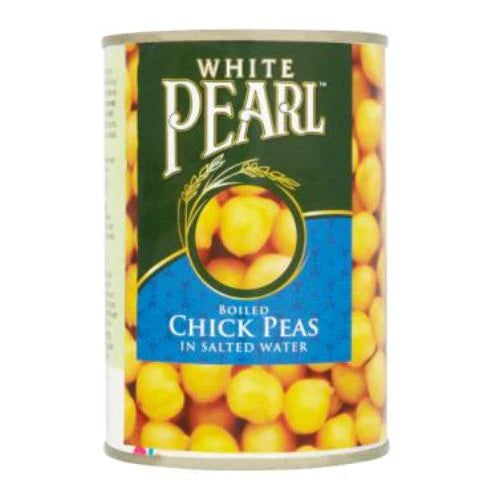 White pearl boiled chickpeas in salted water 400g